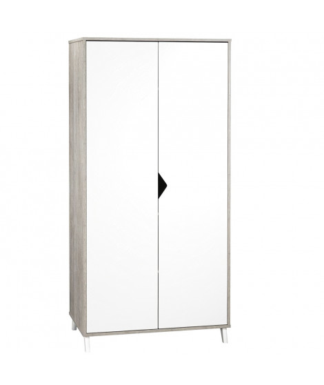 Armoire bébé 2 portes en bois