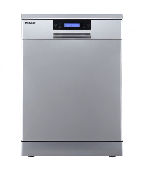 Lave-vaisselle pose libre BRANDT LVC144IX - 14 couverts - Induction - L60cm - 44 dB - Inox