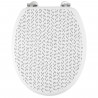 GELCO DESIGN Abattant WC Dash - Charnieres inox - MDF - Noir et blanc