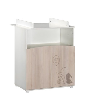 BABYPRICE Commode a Langer Lapinou 2 portes - 1 Niche