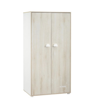 Armoire 2 portes 168x85x57cm en bois