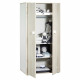 Armoire 2 portes 168x85x57cm en bois