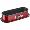 TEFAL Moule a cake Delibake en acier - Ø 30 x 11 cm - Rouge et gris - Avec charniere