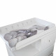 DOMIVA Plan a langer Little Bear - PVC - Matelas intégré - Blanc/Gris - 50 x 80 cm