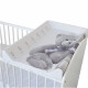 DOMIVA Plan a langer Little Bear - PVC - Matelas intégré - Blanc/Gris - 50 x 80 cm