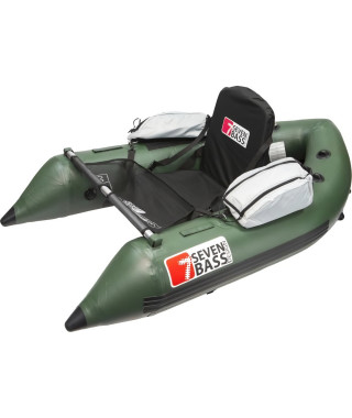 SEVEN BASS FLOAT TUBE - SKULLWAY 1.70M - Hybrid Line - Vert - (1,70M) - avec support moteur