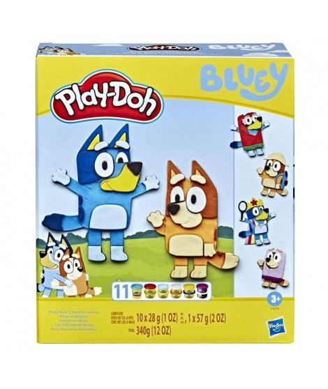 Coffret Play-Doh Bluey se déguise avec 11 pots de pâte a modeler - PLAYDOH