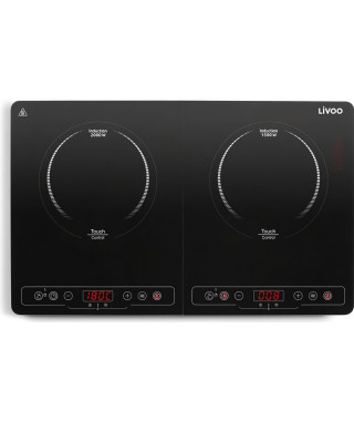 LIVOO DOC236 Plaque a induction Double - 22cm - de 60° a 240° - Noir