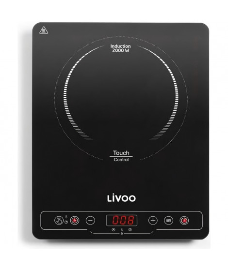 LIVOO DOC235 Plaque a induction Simple - 22cm - de 60° a 240° - Noir