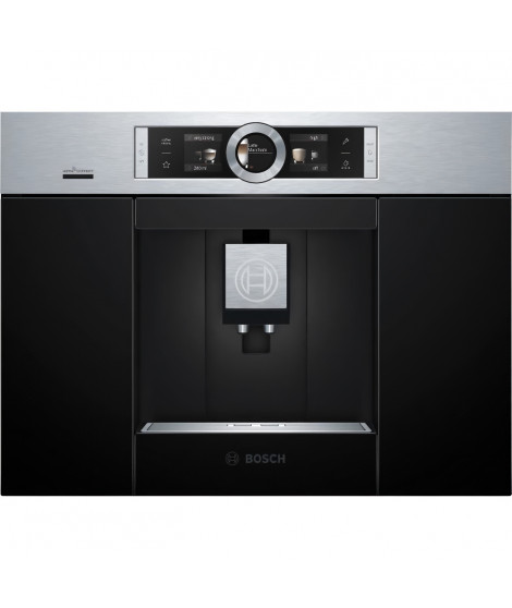 BOSCH - Machine a café HomeConnect - Réservoir 2.4L - Prépare 2 tasses simultanément - Inox