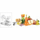 BOSCH MUZ5VL1 - Accessoires pour kitchen machine MUM5 - Lot VeggieLove: 1 acc. Râpeur/éminceur - 5 disques