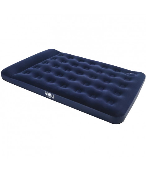 BESTWAY Matelas gonflable floqué Venture Double + Pompe a pied  2 places