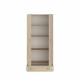 PARISOT Armoire 2 portes battantes + 1 tiroir - Décor chene - L78 P 38 x H 170 cm - VARIA