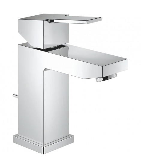 Robinet lavabo de salle de bains GROHE Sail Cube taille S avec tirette de vidage et mousseur économique d'eau