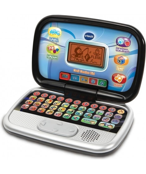 Ordinateur Interactif Enfant - VTECH - Genius Kid - 20 activités éducatives - Noir