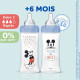 Dodie Lot de 3 Biberons Anti colique Sensation+, Mickey, 330 ml, +6 Mois, Tétine Plate, Débit 3