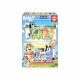 EDUCA - Bluey Puzzle bois 2x50