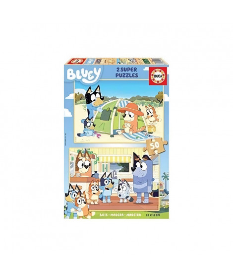 EDUCA - Bluey Puzzle bois 2x50