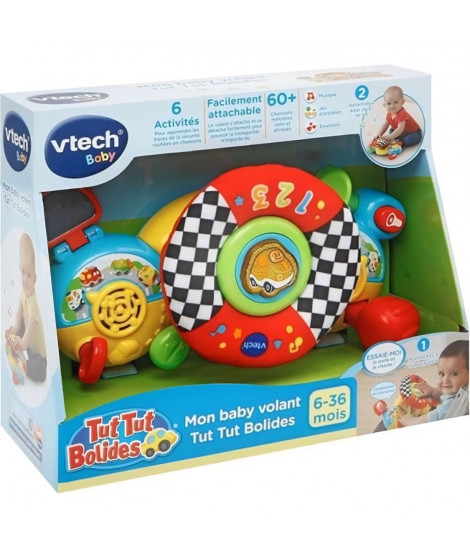 Volant interactif Tut Tut Bolides de VTECH BABY - Mon Baby Volant - Rouge - Des 6 mois