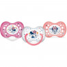 DODIE SUCETTES Lot de 3 Sucettes Anatomiques  Minnie - Jour Et Nuit +18 Mois