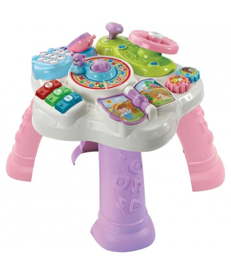 Table d'activités bilingue VTECH - Rose - Pour bébés de 9 a 36 mois