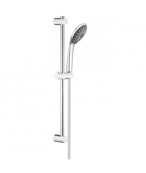 Ensemble de douche 3 jets - GROHE - Vitalio Joy 110 Massage - Flexible lisse - Systeme anti-torsion