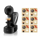 KRUPS Nescafé Dolce Gusto Infinissima YY5056FD Noir + 6 boites de café bio, Offre antigaspillage