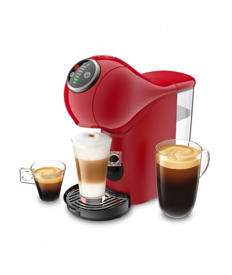 KRUPS Machine a café, Cafetiere espresso, Compact, Fonction XL, Multi-boissons, Genio S Plus rouge YY4444FD