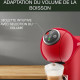 KRUPS Machine a café, Cafetiere espresso, Compact, Fonction XL, Multi-boissons, Genio S Plus rouge YY4444FD