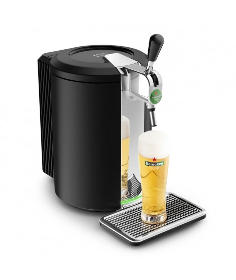 KRUPS Beertender Compact Machine biere pression, Compatible fûts de 5 L, Température parfaite, Biere fraîche et mousseuse VB4…
