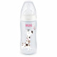 NUK Biberon Serenity+ - Col large - Contrôle de température - 300 ml - 0-6 mois - Girafe