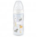 NUK Biberon Serenity+ - Col large - Contrôle de température - 300 ml - 0-6 mois - Koala