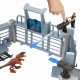 Figurine Jurassic World - MATTEL - Coffret Chaos A L'Avant-Poste - Dinosaure et Personnage - 50cm