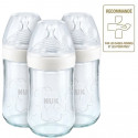 NUK Set 3 biberons Nature Sense Verre