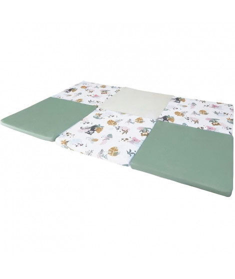 TINEO Maxi Tapis Malin Jungle Buddies 5 en 1 - Evolutif - Déhoussable - 180x200 cm - Nouvelle collection