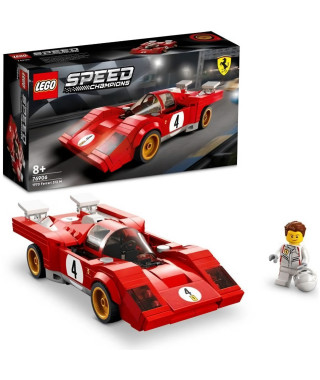 LEGO 76906 Speed Champions 1970 Ferrari 512 M Modele Réduit de Voiture de Course, Jouet de Construction pour Enfants