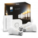 PHILIPS Hue White Ambiance Kit de démarrage ampoule LED connectée - E27 x3 et télécommande Hue