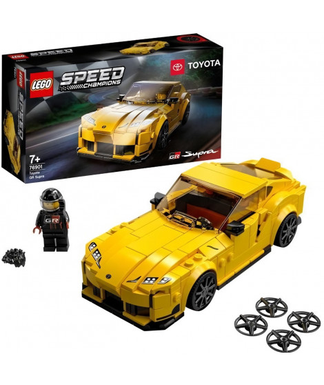 LEGO 76901 Speed Champions Toyota GR Supra - Jeu de construction voiture de course pour enfant 7 ans et plus