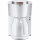 MELITTA 1011-11 Cafetiere Look IV Therm Selection 1011-11 Blanc/Acier Brossé