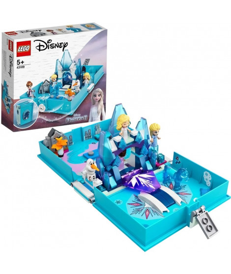 LEGO Disney Princess 43189 La Reine des neiges 2 Les aventures d'Elsa et Nokk dans un livre de contes, Jouet créatif pour en…