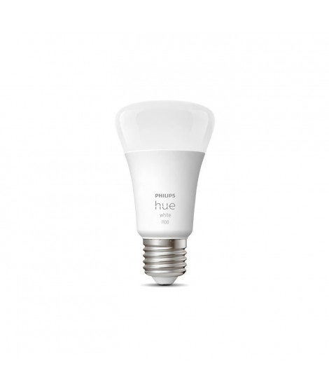 PHILIPS Hue White - Ampoule LED connectée E27 - 9,5W équivalent 75W - Compatible Bluetooth