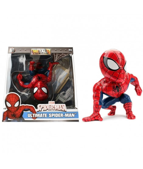 Figurine Spiderman en métal 15cm - SIMBA.DICKIE.GROUP - Metals - Blanc Noir - A partir de 8 ans