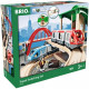 Circuit Plateforme Voyageurs - BRIO - Coffret complet 42 pieces - Train en bois - Des 3 ans