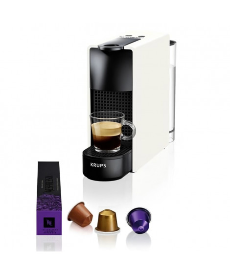 Machine a café KRUPS NESPRESSO ESSENZA MINI Blanche Cafetiere a capsules Espresso YY2912FD