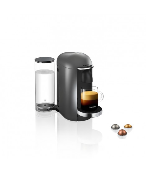 Machine a Café NESPRESSO KRUPS VERTUO PLUS Titane Cafetiere a caspules espresso YY2778FD