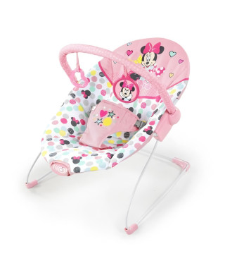 DISNEY BABY Transat Minnie Spotty Dotty avec vibrations et arche de jeux, jusqu'a 9 mois