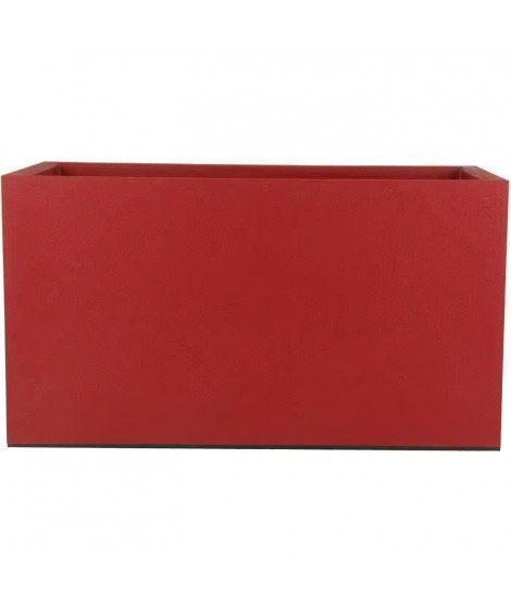 Bac a fleurs GRANIT - 60x30 cm - Rouge