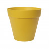 ELHO Pot de fleurs rond Loft Urban 25 - Extérieur - Ø 24,5 x H 22,2 cm - Jaune ocre