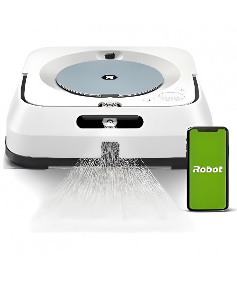 iRobot Braava Jet m6134 Robot laveur de sols - Connecté WiFi - Pulvérisateur de haute précision