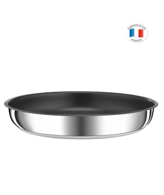 TEFAL L9730402 INGENIO PREFERENCE Poele 24 cm, inox, antiadhésif, poignée vendue séparément, tous feux dont induction